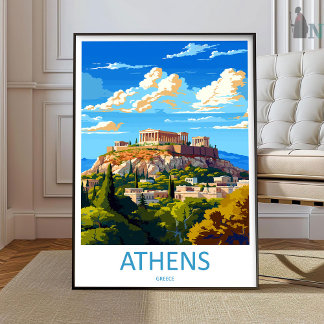 Athens Travel Print Wall Art Athens Greece Wall Ha