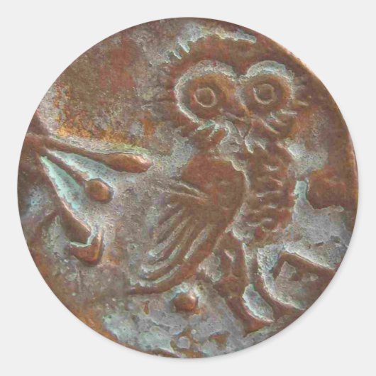 Athens Uil Sticker (Voorkant)