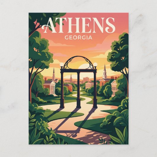 Athens USA Briefkaart (Voorkant)