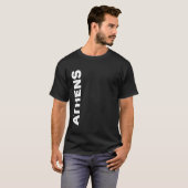 Athens Vertical Text T-shirt (Voorkant volledig)