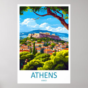 Athens Vintage Reisposter Park Ski Nationaal Poster