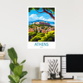 Athens Vintage Reisposter Park Ski Nationaal Poster (Thuiskantoor)