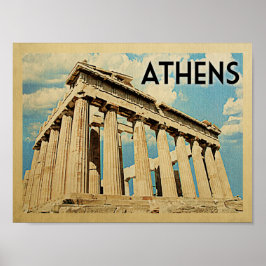 Athens Vintage Travel Poster