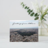 athens vista groeten briefkaart (Staand voorkant)