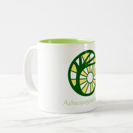 Atheopaganisme Mok met twee tonaliteiten (Voorkant links)