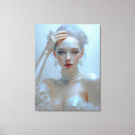 Ätherisch Elegante Schönheit im Pastellglanz Canvas Afdruk