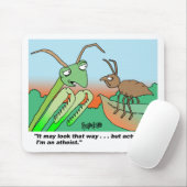 Athiest bidsprinkhaankreeft muismat (Met muis)