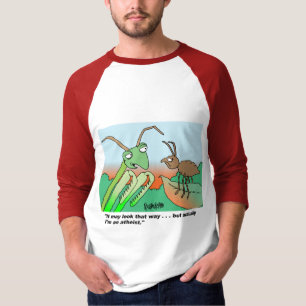 Athiest bidsprinkhaankreeft t-shirt