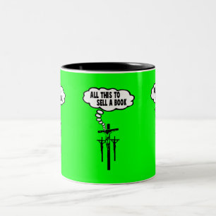 Athiest bijbel tweekleurige koffiemok