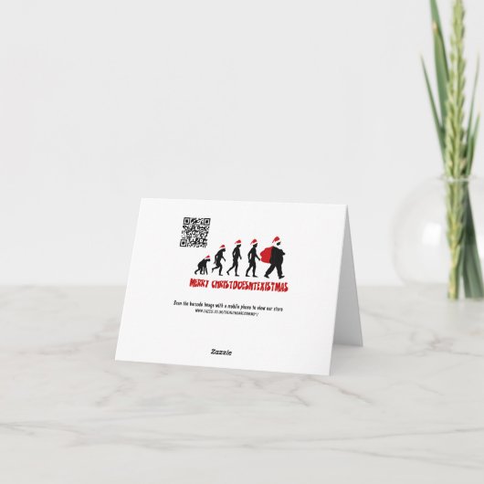 Athiest Christmas Feestdagen Kaart (Achterkant)