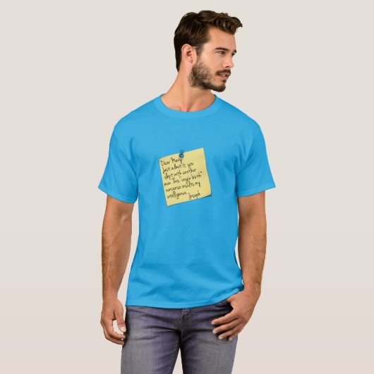 Athiest Joseph en Mary grappen T-shirt (Voorkant volledig)