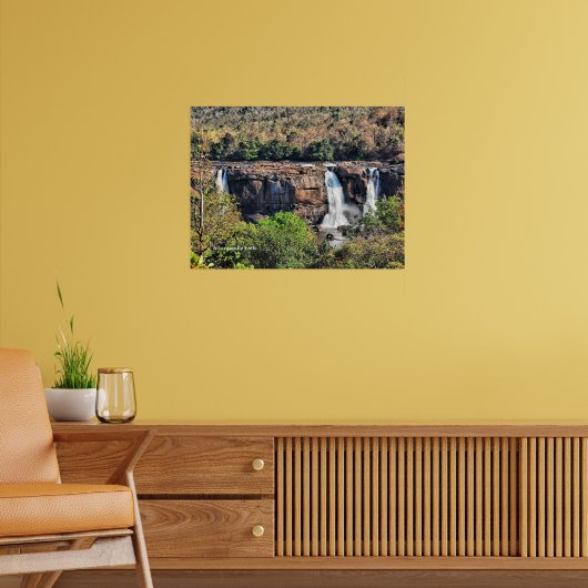 Athirappilly-watervallen, Panchayath, Kerala, Indi Poster (Woonkamer 2)