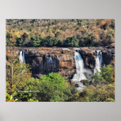 Athirappilly-watervallen, Panchayath, Kerala, Indi Poster (Voorkant)