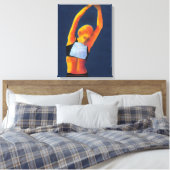 Athlete 2011 canvas afdruk (Insitu (Slaapkamer))