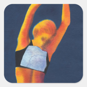 Athlete 2011 vierkante sticker