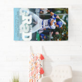 Athlete AFSTUDEERDER Sporty Photo Afstuderen Spandoek (Insitu)