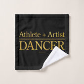Athlete + Artist = Dancer Bad Handdoek (Wasdoekje)