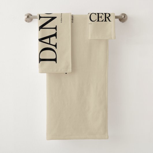 Athlete + Artist = Dancer Bad Handdoek (Insitu)