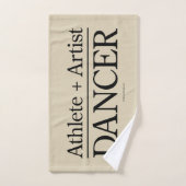 Athlete + Artist = Dancer Bad Handdoek (Handdoek)