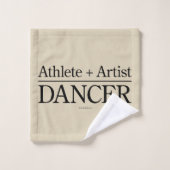 Athlete + Artist = Dancer Bad Handdoek (Wasdoekje)