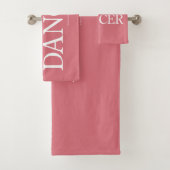 Athlete + Artist = Dancer Bath Towel Set Bad Handdoek (Insitu)