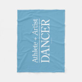 Athlete + Artist = Dancer Fleece Deken (Voorkant)