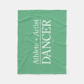 Athlete + Artist = Dancer Fleece Deken (Voorkant)