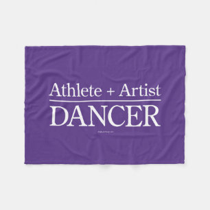 Athlete + Artist = Dancer Fleece Deken