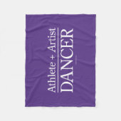 Athlete + Artist = Dancer Fleece Deken (Voorkant)