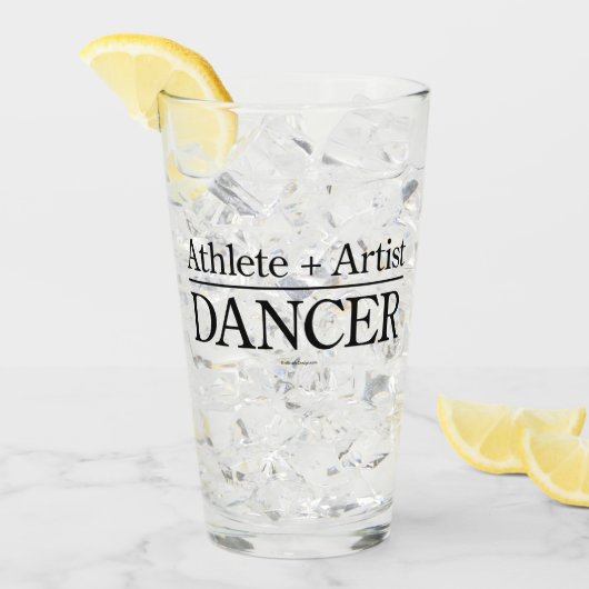 Athlete + Artist = Dancer Glas (Voorkant ijs)