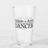 Athlete + Artist = Dancer Glas (Voorkant)