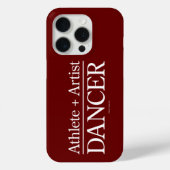 Athlete + Artist = Dancer iPhone case (Achterkant)
