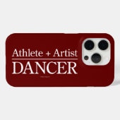 Athlete + Artist = Dancer iPhone case (Achterkant (horizontaal))