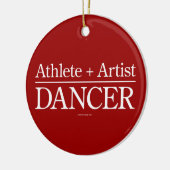 Athlete + Artist = Dancer Keramisch Ornament (Links)