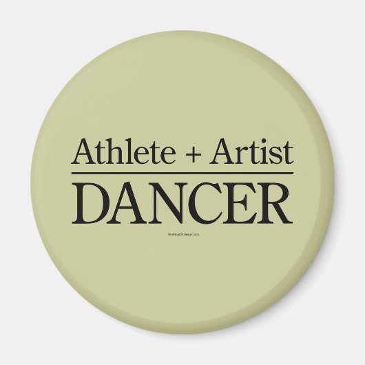 Athlete + Artist = Dancer Magneet (Voorkant)