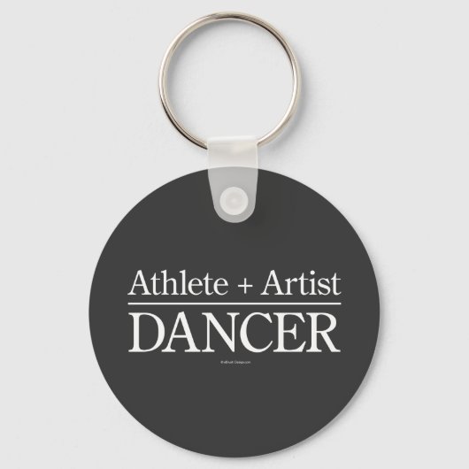 Athlete + Artist = Dancer Sleutelhanger (Voorkant)
