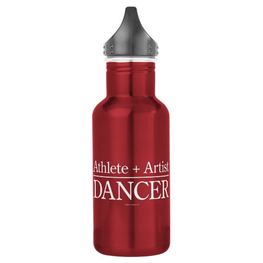 Athlete + Artist = Dancer Waterfles (Links)