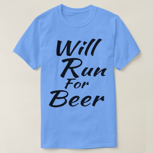 ATHLETE draait op bier T-shirt (Design voorkant)