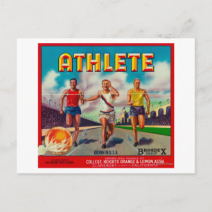 Athlete merk Citrus Crate Label Briefkaart