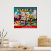 Athlete merk Citrus Crate Label Poster (Keuken)