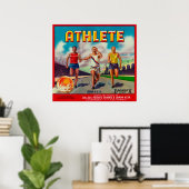 Athlete merk Citrus Crate Label Poster (Thuiskantoor)