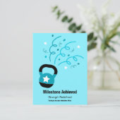 Athlete Milestone Achievement Thank You Briefkaart (Staand voorkant)