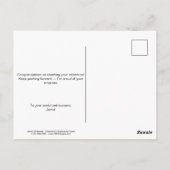 Athlete Milestone Achievement Thank You Briefkaart (Achterkant)