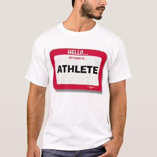 Athlete Nametag T-shirt (Voorkant)