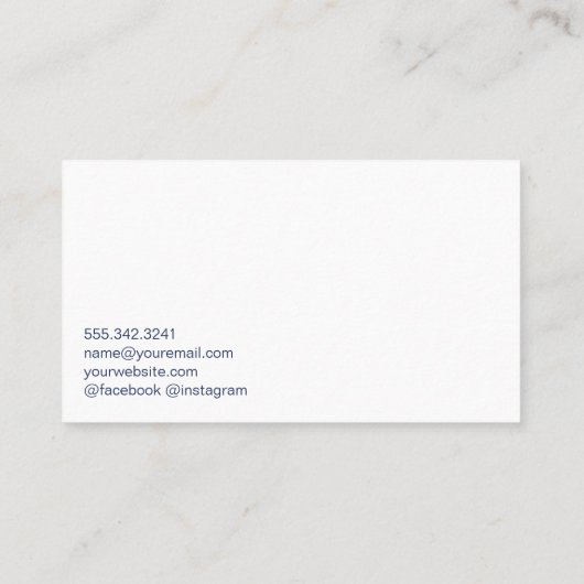 Athlete Runner Logo | Personal Trainer Visitekaartje (Achterkant)