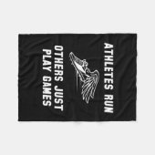 Athletes Run Fleece Deken (Voorkant (Horizontaal))