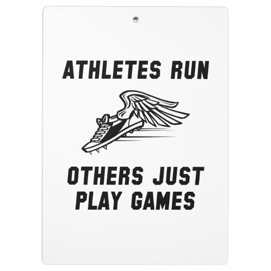 Athletes Run Klembord (Achterkant)