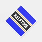 Athletic Blue Geel Zwart Wit HALFTIME Stripes Servet (Hoek)