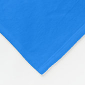 Athletic Bold Witte SOFTBALL Tekst Op Helder Blauw Fleece Deken (Hoek)