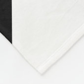 Athletic Bright Paarse Zwart Wit Racing Stripes Fleece Deken (Hoek)